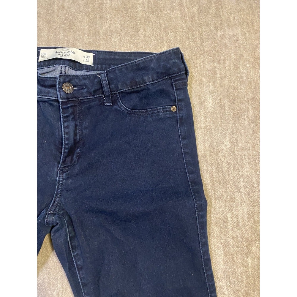 Abercrombie Fitch Jeans Womens 10R W30 L29 Blue The A&F Jegging Skinny - Picture 7 of 10